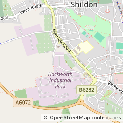 Map of Shildon, County Durham