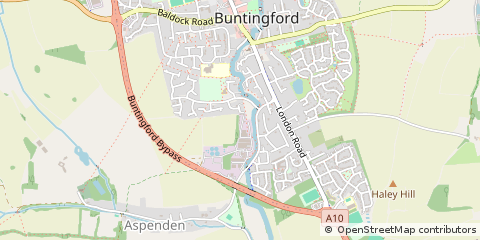 Map of Buntingford