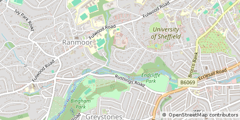 Map of Sheffield