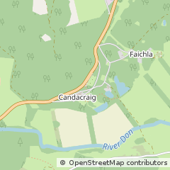 Map of Strathdon, Aberdeenshire