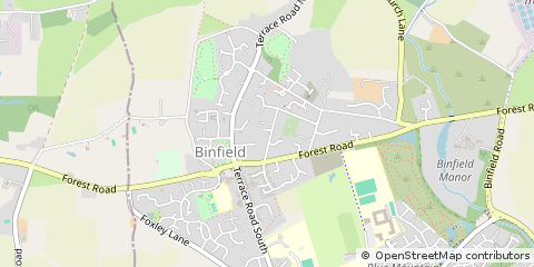 Map of Bracknell, Berkshire