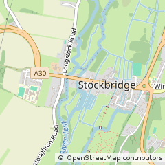 Map of Stockbridge, Hampshire