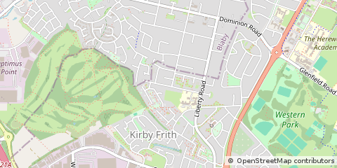 Map of Leicester, Leicestershire