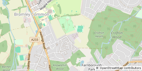 Map of Bromley, Kent
