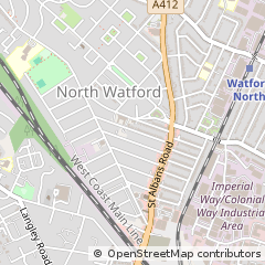 Map of Watford, Hertfordshire