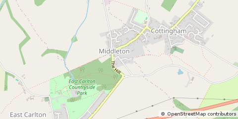 Map of Market Harborough, Leicestershire