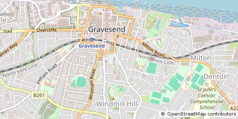 Map of Gravesend