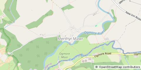 Map of Bridgend