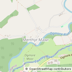 Map of Bridgend