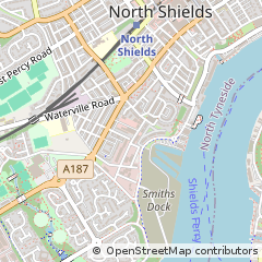 Map of North Shields, Tyne and Wear