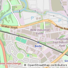 Map of Jarrow Tyne and Wear, Tyne & Wear