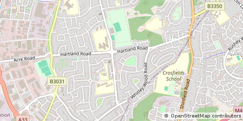 Map of Reading, Berkshire