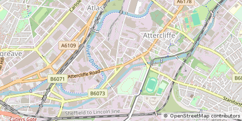 Map of Sheffield