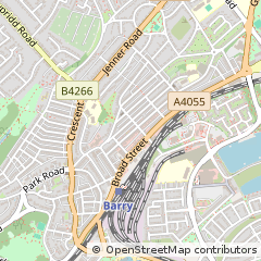 Map of Barry, Vale of Glamorgan
