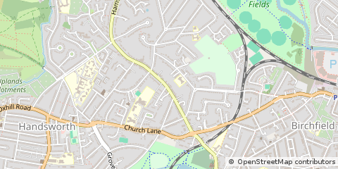 Map of Birmingham, West Midlands