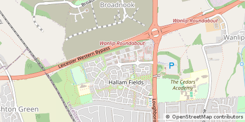 Map of Birstall, Leicester
