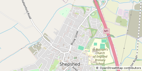 Map of Loughborough, Leicestershire