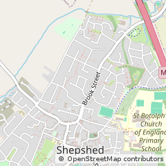 Map of Loughborough, Leicestershire