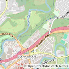 Map of Stockport, Cheshire