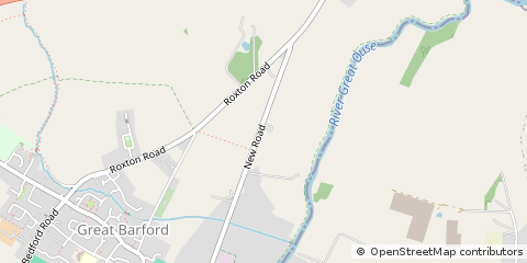 Map of Great Barford, Bedford