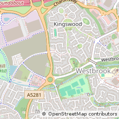 Map of Warrington, Cheshire