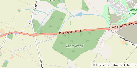 Map of Milton Keynes, Buckinghamshire