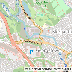 Map of Merthyr Tydfil