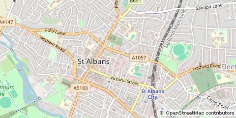 Map of ST Albans, Herts