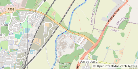 Map of Warrington