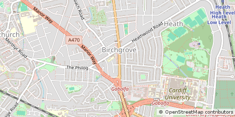 Map of Cardiff