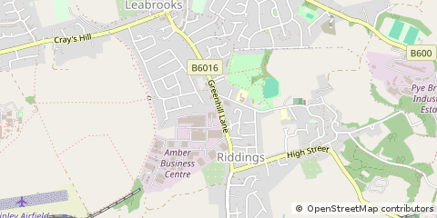 Map of Alfreton, Derbyshire