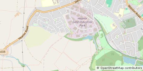 Map of Heanor, Derbyshire