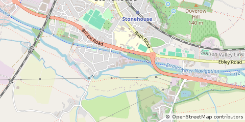 Map of Stonehouse, Gloucestershire