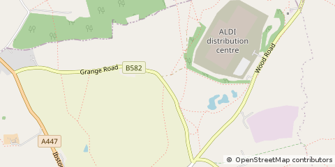 Map of Nuneaton, Warwickshire