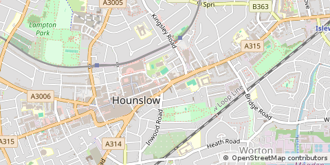 Map of Hounslow