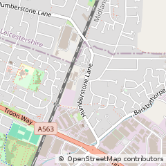 Map of Leicester