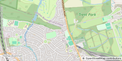 Map of Barnet, Herts