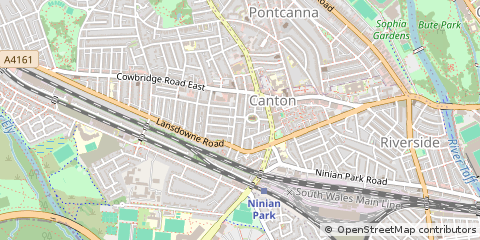 Map of Cardiff