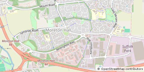 Map of Bury ST. Edmunds, Suffolk