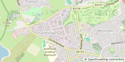 Map of Weymouth, Dorset