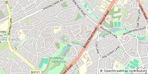 Map of Birmingham, West Midlands