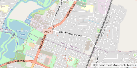 Map of Leicester
