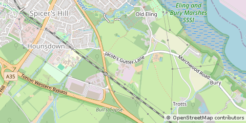 Map of Southampton, Hampshire