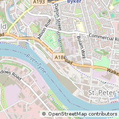 Map of Newcastle Upon Tyne