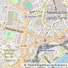 Map of Newcastle Upon Tyne