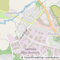 Map of Fforestfach, Swansea