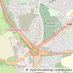 Map of Cardiff