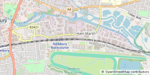 Map of Newbury, Berkshire