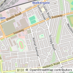 Map of Newcastle Upon Tyne