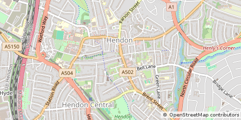 Map of Stoke-on-Trent, Staffordshire